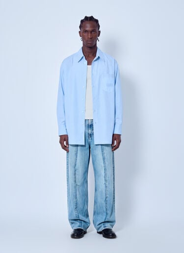 MM6 Maison Margiela Wide-Leg Denim Jeans Blue mmm0165008