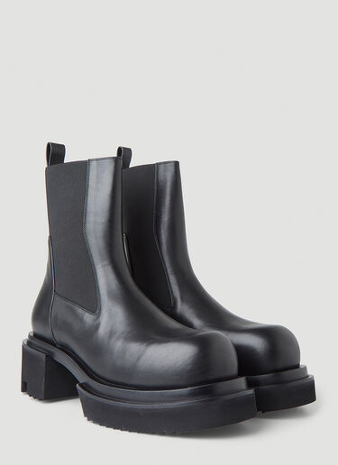 Rick Owens Platform Chelsea Boots Black ric0150034