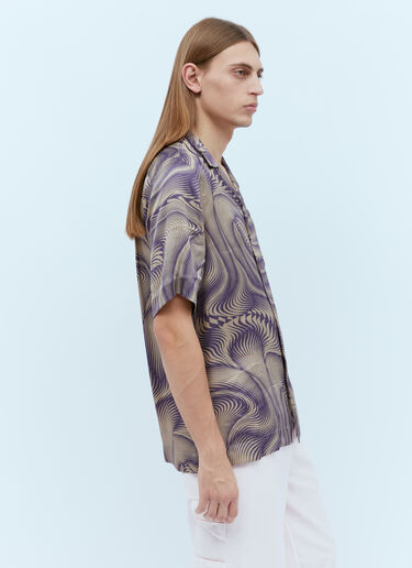 グラフィックプリントシャツ Dries Van Noten グラフィックプリントシャツ ライラック dvn0154018