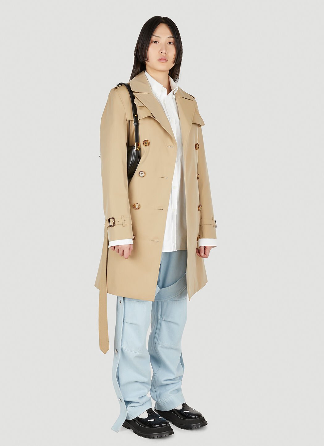 Burberry short trench coat top