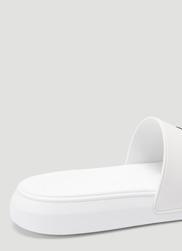 Alexander McQueen Hybrid Rubber Slides White amq0145074