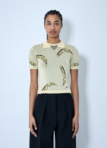 Jacquemus Le Polo Marino Shirt Yellow jac0260013