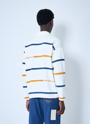 Stone Island Striped Polo Shirt Beige sto0160037
