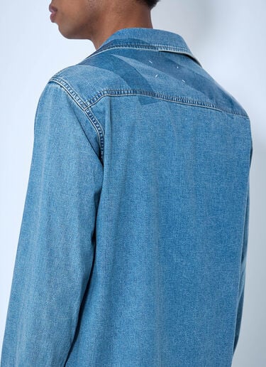 Maison Margiela Denim Button-Down Shirt Blue mla0164103