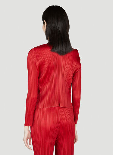 Pleats Please Issey Miyake Pleated Open Top Red plp0253008