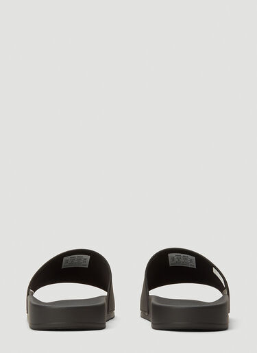 Balenciaga Logo Rubber Slides Black bal0143041