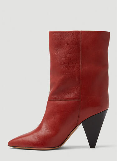 Isabel Marant Locky Boots Red ibm0250011