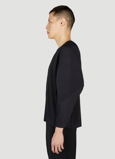 Homme Plissé Issey Miyake Long Sleeve Top Black hmp0152007