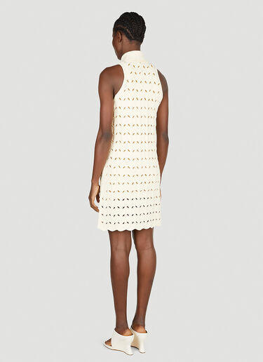 Sportmax Embroidered Dress White spx0252001