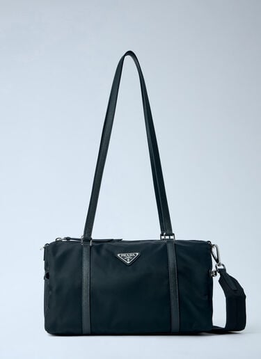 Prada Bauletto Large in Re-Nylon e Saffiano Black pra0264022
