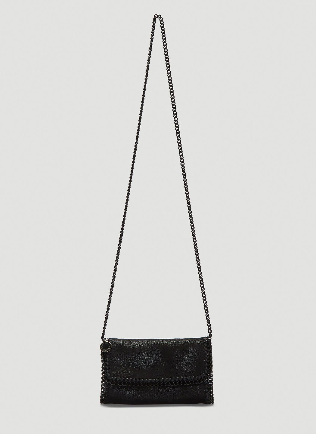 Stella McCartney Shaggy Deer Falabella Shoulder Bag in Black LN CC