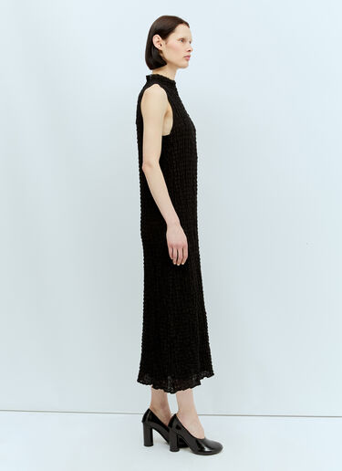 Song for the Mute High Neck Midi Dress Black sfm0256012