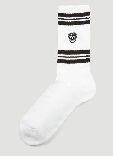 Alexander McQueen Skull Socks White amq0142017