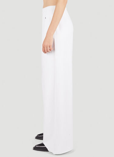 Raf Simons Wide Leg Track Pants White raf0251007