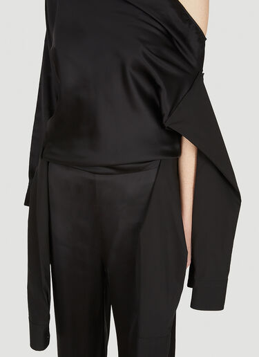 MM6 Maison Margiela Dropped Shoulder Jumpsuit Black mmm0248005