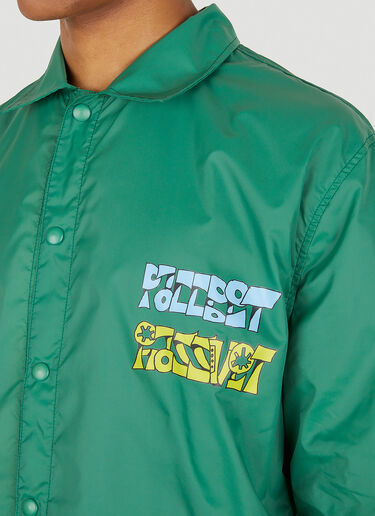 Logo Print Coach Jacket Rassvet Logo Print Coach Jacket Green rsv0148022