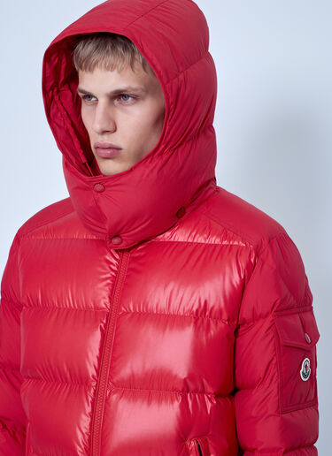 LN-CC® - Moncler: Maya Hooded Short Down Jacket - Red Moncler Maya Hooded Short Down Jacket Red mon0166009