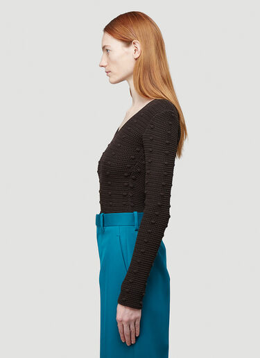 Bottega Veneta Textured-Knit Sweater Brown bov0243018