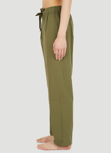 Tekla Drawstring Pyjama Pants Green tek0350017