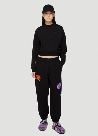 MCQ Embroidered Track Pants Black mkq0247005
