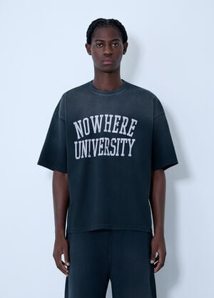 Champion Nowhere University T-Shirt Black cha0162006