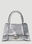 Balenciaga 아워글라스 디스트레스트 핸드백 블랙 bal0252077