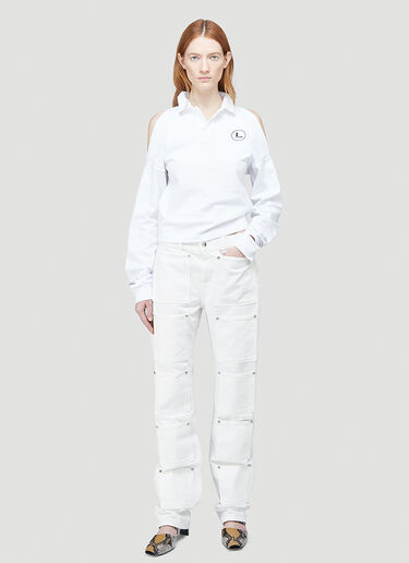 Lourdes 20 Pocket Jeans White lou0344005