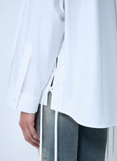 Balenciaga Lace-Up Shirt White bal0263001