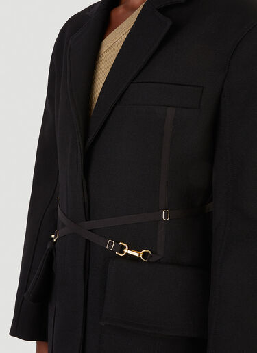 Jacquemus Double-Breasted Blazer Black jac0246028