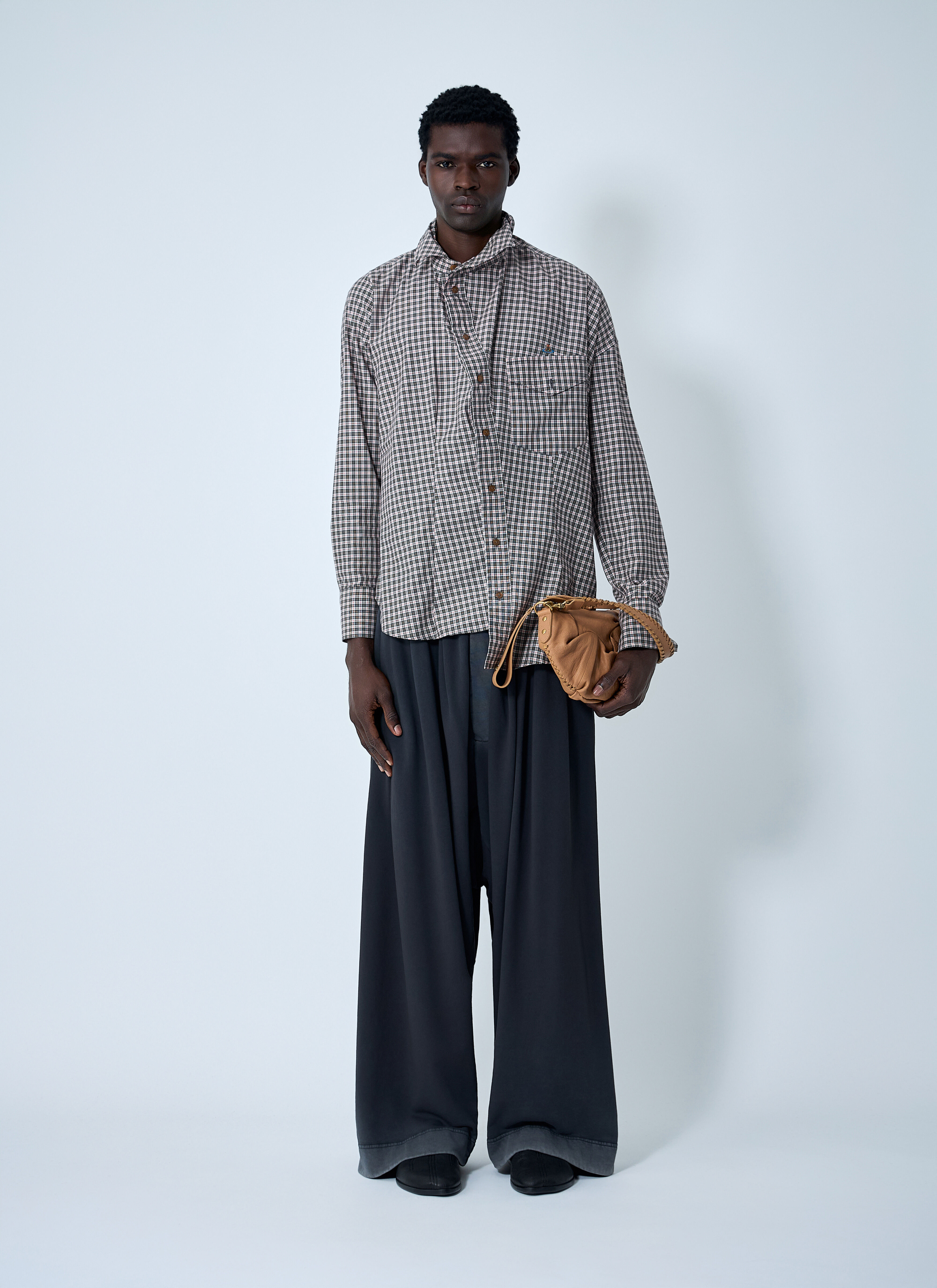 Vivienne Westwood 　ビスコースリネンエイリアンスリーブシャツ Vivienne Westwood Men's' Chaos Shirt in Green | LN-CC®