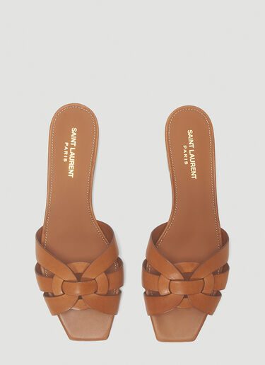 Saint Laurent Tribute Sandals Brown sla0243033