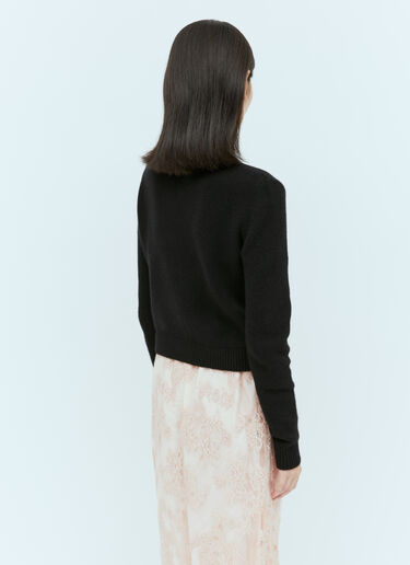Gucci Cashmere Wool Sweater Black guc0254010