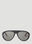 Moncler 네비게이즈 파일럿 선글라스 블랙 mon0351004