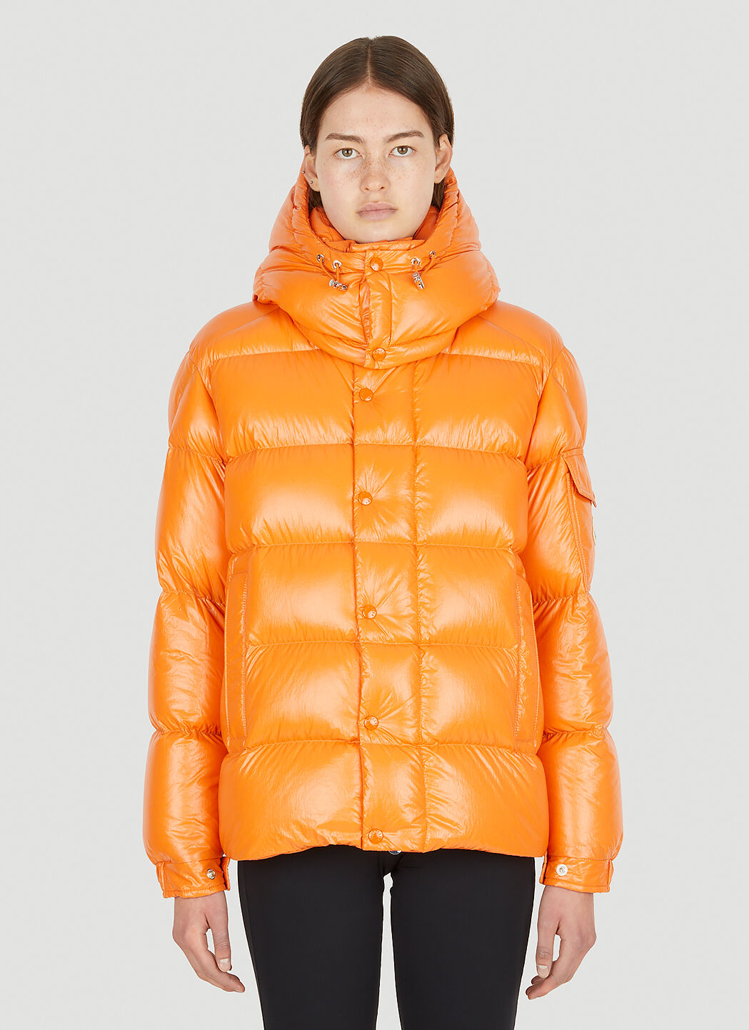Orange moncler puffer deals