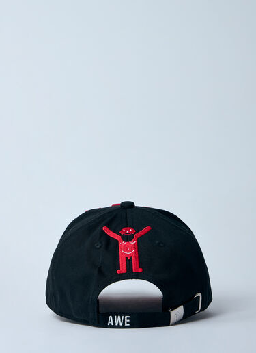 Walter Van Beirendonck 로고 모티프 베이스볼 캡  블랙 wlt0160017
