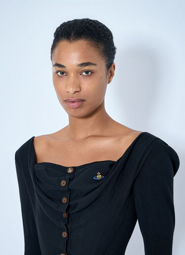 LN-CC® - Vivienne Westwood: Bea Corset Cardi - Black Vivienne Westwood Bea Corset Cardi Black vvw0265021