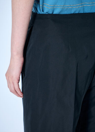 LN-CC® - Jil Sander: Tailored Wide-Leg Trousers - Black Jil Sander Tailored Wide-Leg Trousers Black jil0265008