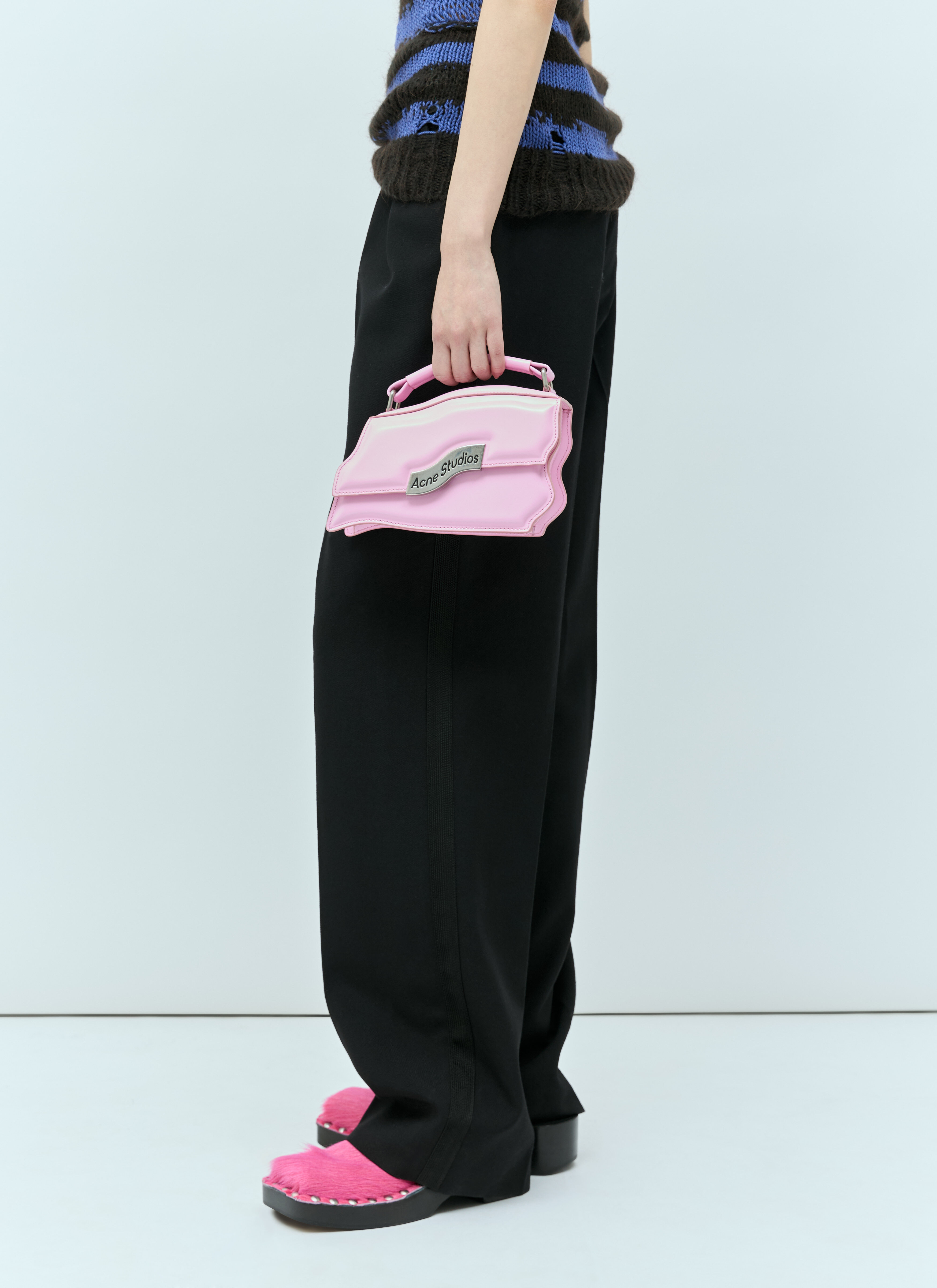 Acne Studios Women s Distortion Wavy Mini Handbag in Pink LN CC