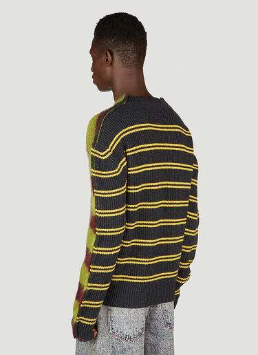 Marni Double Stripe Sweater Green mni0153006