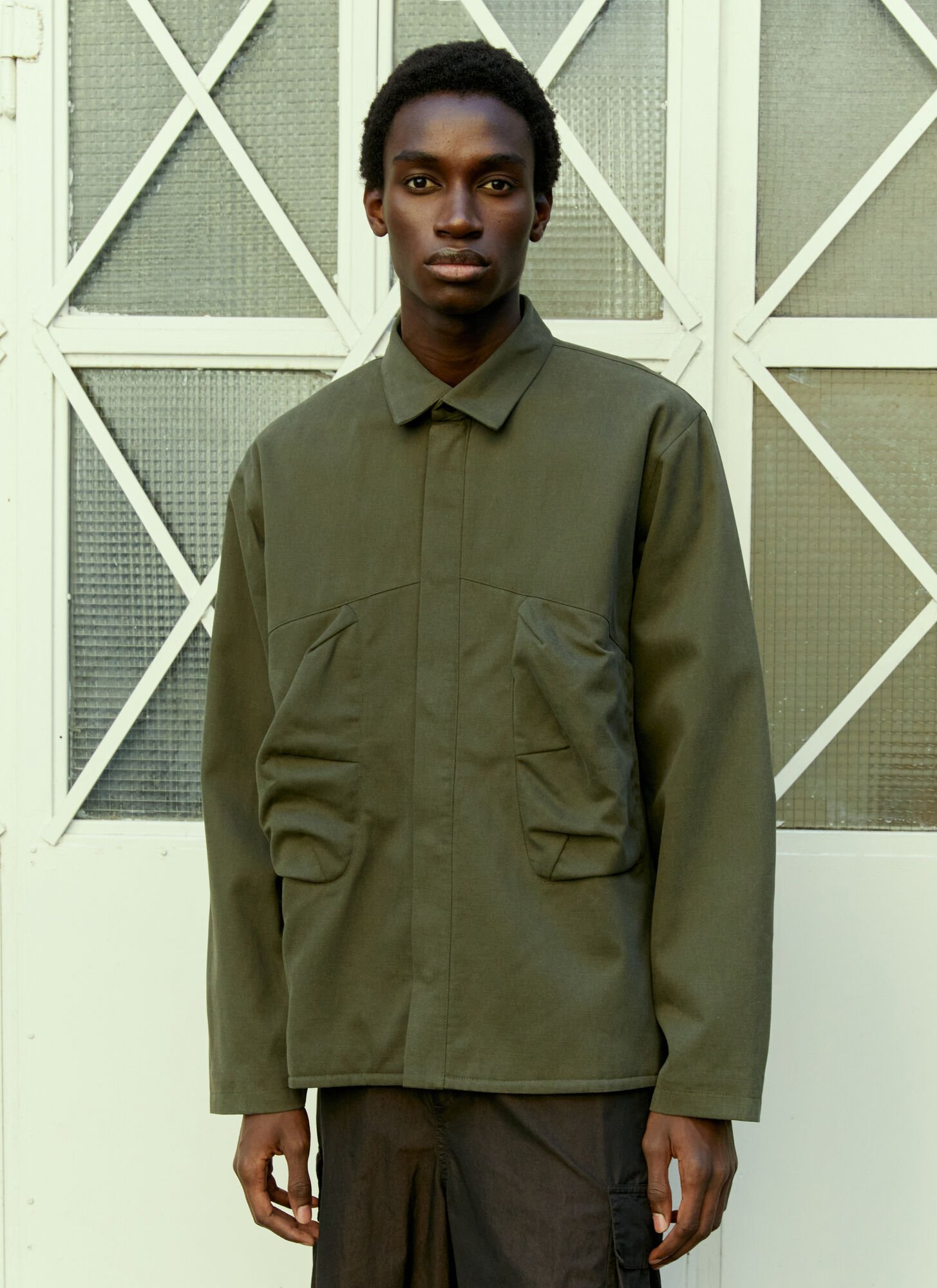 Shop Gr10k Rescue Pocket Overshirt In Green