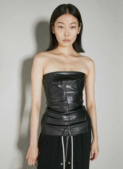 Moncler + Rick Owens ディストレスビスチェトップ ブラック mcs0355005