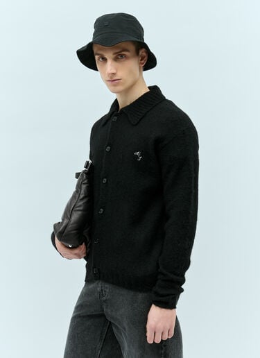 Acne Studios Polo Wool Cardigan Black acn0154004