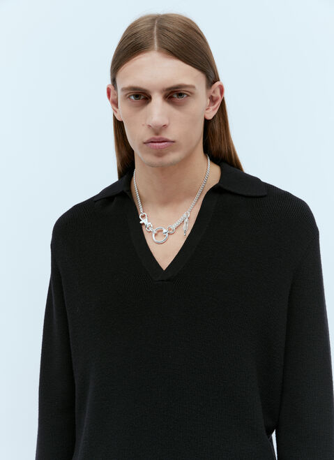 Martine Ali Brush Chain Necklace Silver mta0353005