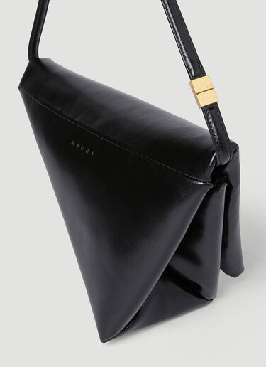 Marni Leather Prisma Triangle Shoulder Bag Black mni0254012