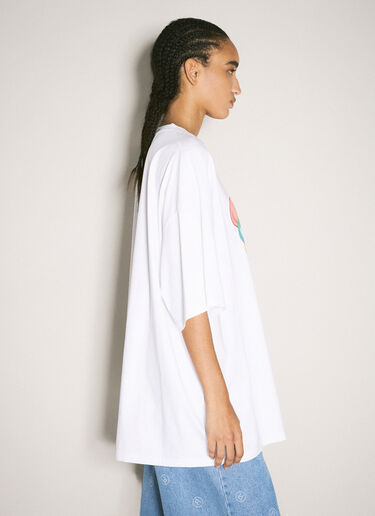 Martine Rose Oversized Graphic T-Shirt White mtr0358007