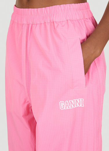 GANNI Logo Track Pants Pink gan0251002