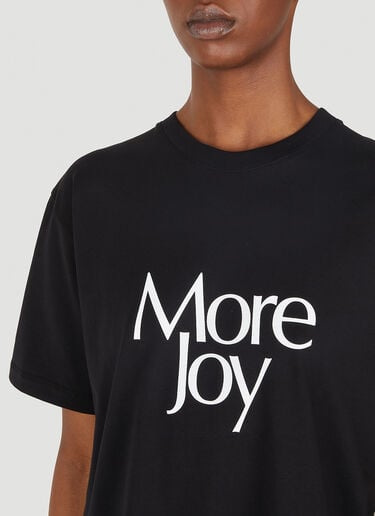 More Joy ロゴプリントクラッシック Tシャツ ブラック mjy0347084