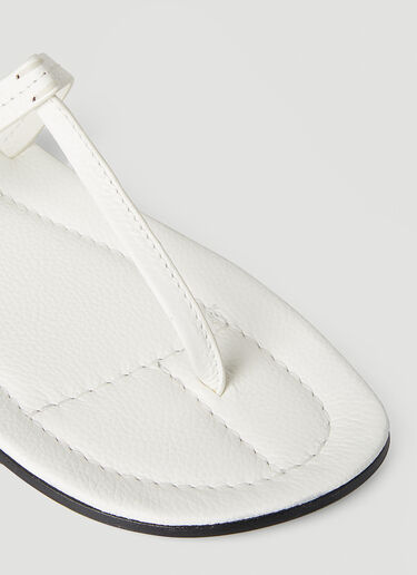 TOTEME T-Strap Sandals White tot0252019