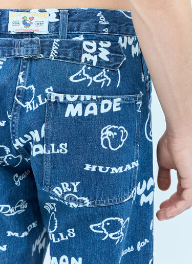 Human Made Printed Jeans Blue hmd0154008