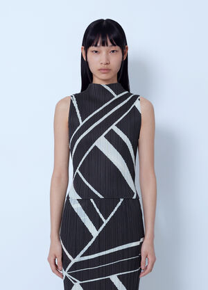 Pleats Please Issey Miyake Fold Line Shirt Brown plp0266022